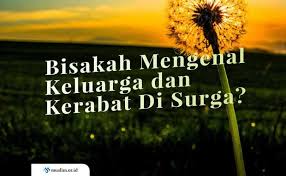 Tingkatan syurga seperti yang disebutkan rasulullah dalam hadis yang diriwayatkan tarmizi sebanyak seratus tingkatan. Bisakah Mengenal Keluarga Dan Kerabat Di Surga