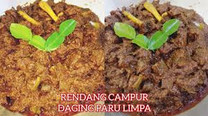 Tidaklah mudah memasak rendang, terlebih rendang kering. Resepi Rendang Daging Campur Paru Resepi Merory Sedap Betul