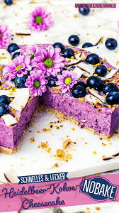 Heidelbeer Kokos Cheesecake Mit Oatsome Kapt N Blaubeer Nobake Rezept Kokos Hafer Kekse Kokosmehl