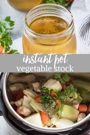 Easy Homemade Vegetable Stock Instant Pot Slow Cooker Or Stove Top In 2020 Pressure Cooking Recipes Amazing Slow Cooker Recipes Vegetable Stock