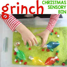 This is our favorite collection of fall sensory bins for toddlers and preschoolers. Grinch Christmas Sensory Bin I Can Teach My Child