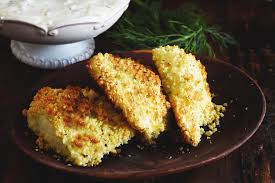 Haddock (or other white fish) is lightly breaded and baked. Low Carb Oven Fried Fish Fillets Recipe Simply So Healthy