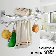 Free shipping on prime eligible orders. Aluminum Bathroom Bath Towel Rack Bar Hook Holder Shelf Storage Organizer Hotel Bath Shower Bathtub Accessories