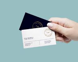 Download Free Hand Holding Business Card Mockup