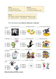 There Are Vs They Are Halloween Themed Worksheet Halloween Worksheets Halloween Themes Adjective Worksheet