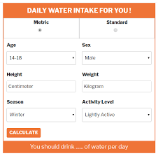 bmi and water protein intake calculator plugin fitness