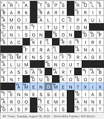 Maybe you would like to learn more about one of these? Rex Parker Does The Nyt Crossword Puzzle Pre Q Quartet Tue 8 18 20 Alanis Morissette Song About Unfortunate Situations Heroine In Pearl Buck S Good Earth Balkan Land Whose Capital Is
