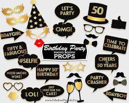 50th Birthday Photo Booth Props Printable 50th Birthday Photo Booth Props Printable Photo Booth Party Etsy In 2020 Birthday Photo Booths Photo Booth Party Props Photo Booth Props