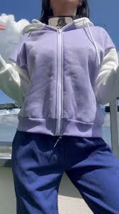 Hinata has a surprise under her hoodie