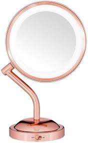 Conair Reflections Rose Gold Tone Led Lighted Mirror Rose Gold Furniture Rose Gold Room Decor Rose Gold Accessories