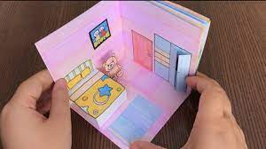 How To Make A Paper House Youtube Paper Doll House Handmade Paper Crafts Paper House Diy