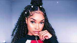 Half Up Half Down Braidless Crochet Natural Hair Tutorial Youtube Braid Half Up Half Down Natural Hair Tutorials Half Up Hair