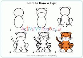 Draw a circle for the main section of the head. Learn To Draw A Tiger