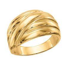 Amma jo (2) amma jo. 14k Gold Polished Scalloped Dome Ring 9137071 Hsn