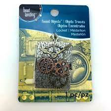 Michael's Bead Found Objects Landing Charms | Steampunk Locket | New |  eBay
