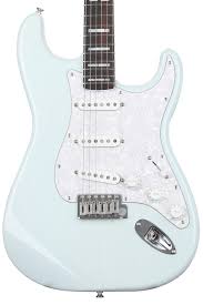 2009 limited edition daphne blue & ec grey stratocasters. Fender Kenny Wayne Shepherd Stratocaster Electric Guitar Transparent Faded Sonic Blue Sweetwater