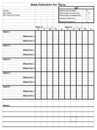 Data Sheet Template To Track Progress Toward Iep Goals From