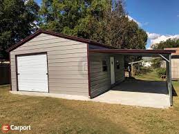 32x25 Lean To Metal Garage Carport Central Metal Buildings Metal Garages Metal Garage Buildings