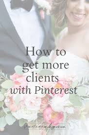 As you get further into your journey planning the perfect wedding day and start choosing vendors, there's one thing you'll learn very quickly: How To Use Pinterest For Your Photography Business Vanessa Kynes
