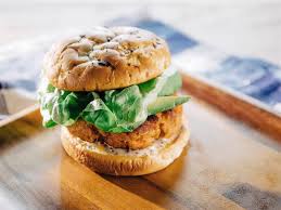 Trisha Yearwood S Vegetarian Sweet Potato Burger Sweet Potato Veggie Burger Veggie Burgers Recipe Sweet Potato Burgers
