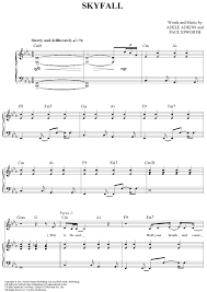 Adele Skyfall Sheet Music Notes Chords Piano Sheet Easy Piano Jazz Sheet Music