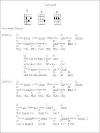Ukulele In The Pines Mandolin Songs Ukulele Songs Ukulele Music