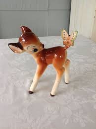 Vintage Bambi Disney Figurine Made In Japan Reserved For Etsy Disney Figurines Vintage Deer Vintage Kitsch