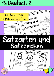 Satzarten Satzzeichen Heft Zur Einfuhrung Und Ubung Homeschooling Unterrichtsmaterial In Den Fachern Daz Daf Deutsch In 2020 Unterrichtsmaterial Daf Berufliche Bildung