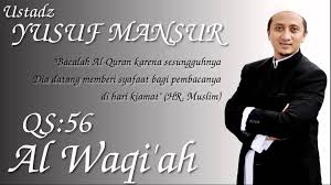 List download lagu surah al wakiah (06:39 min) mp3 link, last update jun 2021. Free Download Murotal Al Waqiah Yusuf Mansur Youtube
