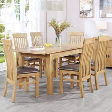 Buy beautiful oak dining table and chair sets. Solid Oak Dining Table And 6 Chairs Off 54