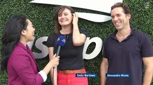Emily Mortimer And Alessandro Nivola Us Open Now Interview Youtube