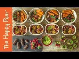 25 Vegan Rainbow Meal Prep The Happy Pear Youtube Meal Prep Plant Based Cookbook Meals