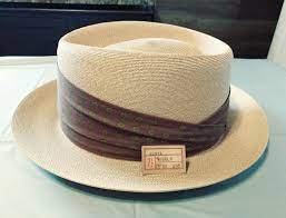 Cavanaugh Men S Straw Hat Size 7 5 Long Oval Fedora Marshall Field Co Mens Straw Hat Fedora Hats
