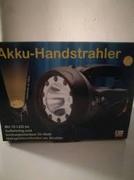 Neuwertiger Akku Strahler Aufladekabel Fur Steckdose Und Adapter Furs Auto Mit Drei Neuwertiger Akku Strahler In Niedersachsen N Steckdosen Strahler Led