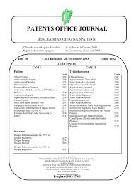 Malaysia is all known to us today as one of the most prime developing countries among all asian countries around the world. Patents Office Journal Irish Patents Office