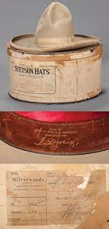 Tom Mix S Personal Stetson Hat A Wonderful Tom Mix Stetson With Its Original Box Label Reads Made By John B Stet Stetson Hat Cowboy Hats Cowboy Hat Styles