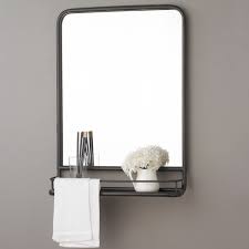 Metal Mirror With Shelf Small In 2021 Mirror With Shelf Bathroom Mirrors Diy Bathroom Mirror With Shelf