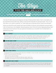 Ten Ways To Help Your Family Grow In Faith | Faith Alive Christian Resources