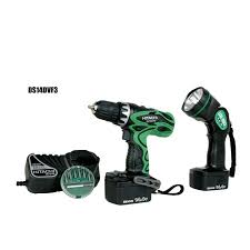Black And Decker Drill Battery 14 4v Hitachi Tools 14 4v 3 8 Or 18v 1 2 Driver Drill Kit With Flashlight Contact Makretshare For Pricing And More Details Cordless Drill Reviews Drill Hitachi