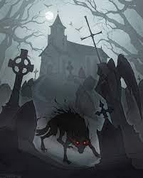 Https Www Deviantart Com Irenhorrors Art Church Grim 796502827 Art Black Dog Digital Artist