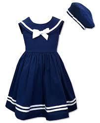 Jayne Copeland Kids Dress Little Girls Sailor Dress And