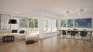 Love Love Love This Living Room Combination Of Living Room And Dining Room White Gray Living Room Dining Room Combo Spacious Living Room Living Dining Room