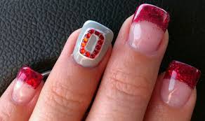 Ohio State Buckeyes Love This Sooo Doing My Nails Like This Ohio State Nails Sports Nails Nails