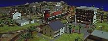 The mainline is a 2 track loop built on a 30x80 door. Z Scale Wikipedia
