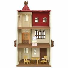 Sylvanian Families Pre Order Red Roof House With Elevator Ha 49 Calico Critters Sylvanian Families Red Roof House Red Roof
