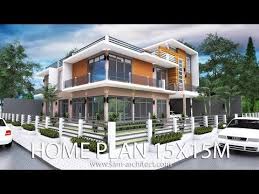 The best 4 bedroom 2.5 bathroom house floor plans. 4 Bedroom Modern Home Plan Size 8x12m This Villa Is Modeling By Sam Architect With 2 Stories Level Simple Bathroom Renovation House Plans Bathroom Design Decor