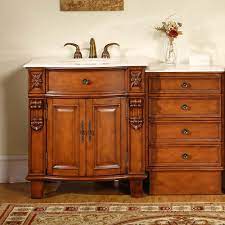Drain and faucet are not included. 53 Inch Large Single Sink Bathroom Vanity With Marble