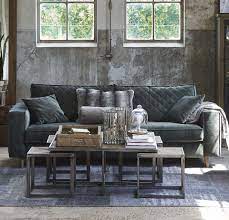 Bli inspirert av alt det vakre interiøret og møblene. Riviera Maison Sofa Kendall 3 5 Seater Velvet Ivy Betten Ritter Karlsruhe