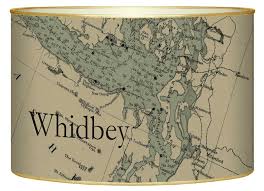 Lb2672 Whidbey Island Antique Nautical Chart Letter Box