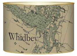 lb2672 whidbey island antique nautical chart letter box